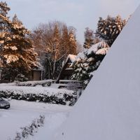 Ferienhaus Mauer Krombachtalsperre - Blick Hansa Terrain Winter
